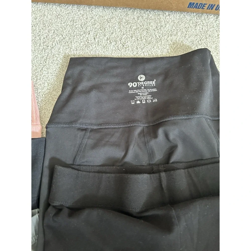 5 Pair Women's Athletic Shorts Elastic Waist